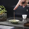 Soporte de incienso estilo chino para cuatro estaciones, para el hogar, interior, ceremonia del té, aleación, loto, hilo, quemador de incienso, cerámica, creativo, quemador de aromaterapia, adornos
