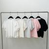 6UP Camisa de Manga Corta Coreana para Primavera y Verano que Reduce la Edad para Mujer 2024 Guangzhou Trece Líneas Nueva Minimalista Versátil Ajustada 89513