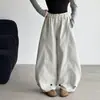Pantalones Largos Casuales Versátiles de Pierna Ancha Curva Estilo Coreano para Niñas de Primavera y Otoño, Pantalones de Globo de Moda Holgados