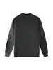 Suéter de punto simple para hombre, cuello semi-alto, con rayas verticales, color liso, top de punto de manga larga acanalado, ropa interior masculina otoño/invierno, cálido
