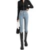 Jeans Ajustados Elásticos para Mujer Primavera Cropped Cintura Alta Ropa Exterior Cyber Popular Versátil Ajustado Ajustado Pantalones de Lápiz