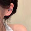 Pendientes de clip de oreja de circonita con destello de bombilla pequeña sin orificios para las orejas, únicos, hermosos, de alta gama, ligeros, de lujo, elegantes, para mujer