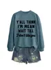 Todos ustedes piensan que soy malo Amazon Wish estación independiente sudadera casual cómoda para mujer otoño e invierno para exportación