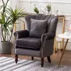Sofá de terciopelo individual estilo americano, sillón perezoso a rayas retro simple, silla sofá de cuero para balcón de casa, sofá pequeño de moda