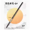 Caneta aquarela de lã de nylon cisne preto transfronteiriça imitação de esquilo haste preta única cabeça redonda giz de água arte gancho caneta