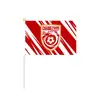 Banderas de soporte de mano para clubes de fútbol para que los aficionados las usen durante los partidos. Se pueden personalizar varias banderas de equipos de club