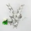 Pegatinas de Pared Autoadhesivas de Mariposa Hueca Tridimensional Creativa 3D Pegatina Decorativa para Fiesta de Celebración Atmósfera del Hogar LK10