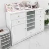 Armário de Exposição para Salão de Unhas, Armário para Esmaltes, Armário de Armazenamento para Géis de Unha, Armazenamento de Produto de Piso Estilo Gaveta