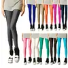 Pantalones de Yoga Transfronterizos Europeos y Americanos para Mujer, Leggings Ajustados, Pantalones Brillantes de Color Caramelo, Pantalones Skinny, Pantalones Cortos
