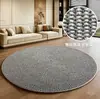 Alfombra de Piso Personalizada Estilo Vintage para Sala de Estar, Alfombra Redonda tipo Sisal para Fotografía de Sofá, Lavable a Máquina, Uso Doméstico, Limpiable