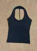 Elegante Camisola con Cuello Halter para Mujer, con un Hermoso Diseño en la Espalda, Corte Ajustado, Versátil, con Copas Fijas Integradas, Se Puede Usar como Prenda Interior o Exterior
