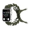 Adequado para Applewatch9/8/7 Pulseira Esportiva Outdoor Trançada de Paracord Pulseira de Relógio de Nylon Pulseira de Relógio