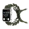 Adequado para Apple Apple Watch1/2/3/4/5/6 corda de guarda-chuva combinação de cores floridas pulseira elástica para atividades ao ar livre e lazer