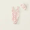 Traje de baño de verano de bienestar para niñas, traje de baño de una pieza para bebé con mangas largas, protección solar, secado rápido, traje de baño lindo para niñas pequeñas