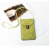 2026 Nova Moda Estampada Nicho Bolsa para Celular Portátil Padrão Retrô Bolsa Transversal Estilo Coreano Simples Fecho de Metal