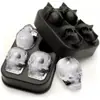 Molde de Hielo de Calavera de Silicona Molde para Cubitos de Hielo para Whisky Hielera Bar Hogar Bandeja de Hielo Congelado DIY Hielo Frutal Hielera