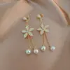 Aretes de Perla para Mujeres Sin Perforaciones, Ganchos de Oreja Vintage, Pendientes de Borla, Joyería al por Mayor