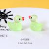 Novos Enfeites de Pato Luminoso DIY Garrafa de Oceano Micro Paisagem Criativa Ornamentos de Boneca Pingente de Pato de Resina