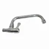 Grifo de Cocina Universal Giratorio de Tubo Único para Lavabo de Verduras Purificador de Agua para Fregadero Grifo Monomando Frío de Acero Inoxidable para Balcón