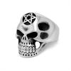 Estilo Liquidación de Lote Personalizado Retro Pulido Moderno Anillo de Calavera para Hombre Pulsera Anillo de Dragón con Gema