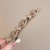 Pinza para el pelo de pato sin costuras de color café simple de verano para mujer, pinza lateral Bb para flequillo, accesorio para el pelo de pasador