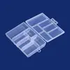 Caja de Empaque Digital para Componentes de Joyería con 6 Compartimentos Caja de Plástico Transparente Clip para Papel Caja de Almacenamiento de Polipropileno para Joyería