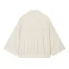 Atacado de roupas femininas transfronteiriças 2026 AliExpress item mais vendido moda camisa com gola e mangas ajustáveis + calça reta de cintura baixa com amarração na cintura