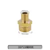 Adaptador Roscado de Acero Inoxidable Reductor Doble Rosca Macho Extensión Directa de 1/4 de Pulgada a 3/8 de Pulgada, 1/2 Pulgada, 3/4 de Pulgada a 1 Pulgada Accesorios para Tuberías de Agua