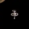 Aretes de Clip Redondos de Circonita Sin Perforación, Clips para Oreja de Estilo Minimalista Único, Pendientes de Lujo Ligero de Gama Alta al por Mayor
