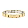 Módulo Conector Pulsera China Nueva de Moda para Hombre Acero Inoxidable Redondo Desmontable Pulsera con Dijes de Alto Sentido