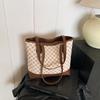Bolso de Invierno para Mujer 2024 Estilo Coreano Simple Moda Bolso Tote Portátil Bolso Bandolera de Hombro Único Multip Bolsillo Estilo Artístico Ins para Mujer