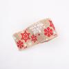 6 cm série de Natal imitação rolo de linho DIY handmade decoração de casamento de Natal fita de artesanato fita de impressão de Natal