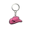 Llavero de Cowboy Occidental Transfronterizo de Goma Suave de PVC Llavero Pequeño Accesorios para Bolsos Colgante para Auriculares Regalo Pequeño DIY