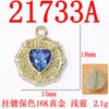 Venta Directa de Fábrica Moda Trendy Pulsera Cadena Clavícula Accesorios Micro Incrustaciones Cristal en Forma de Corazón Placa de Flor Octagonal Accesorios de Aleación