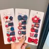 Pasador de Moño para Bebé No Lastima el Cabello Accesorios de Mezclilla para el Cabello Pinza BB de Perla para Bebé Pasador Lateral para Niños Pasador para Niñas