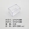 Empaque de Plástico Caja de Regalo Transparente Caja de Almacenamiento de Plástico Tapa Cielo y Tierra Caja de Empaque para Accesorios Transparentes