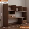 Estante de madeira maciça para mesa de escritório prateleira de armazenamento de mesa armário de armazenamento simples de mesa de escritório estante vertical de vários níveis para escritório
