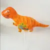 Globo Grande de Clip de Dinosaurio con Barra de Arrastre Dibujo Animado Película de Aluminio Cumpleaños Infantil Palo de Mano Empujar Venta al por Mayor Juguetes y Regalos