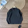 Camiseta Urbana Funcional de Manga Larga 3D Ajustada con Cuello Alto y Media Cremallera de Polar Fino para Exteriores 13155