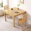 Mesa de Comedor Cuadrada de Madera Maciza para Apartamentos Pequeños, Mesa Cuadrada Pequeña Estilo Chino para Ocio, Juegos de Cartas, Viviendas de Alquiler, Mesa de Café, Mesa Cuadrada