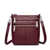 Bolsa de telefone feminina transfronteiriça 2026 com múltiplos bolsos, bolsa de ombro transversal vertical da moda, porta-moedas de grande capacidade