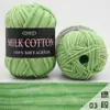 Cor 3 fios algodão leite cor tingimento segmentado gradiente bebê boneca de bebê lã tricotado à mão diy material bolsa
