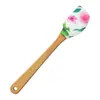 Mini Conjunto Raspador de Silicone Raspador Doméstico Raspador de Silicone com Padrão Criativo Fofo Cabo de Madeira Ferramenta de Confeitaria Limpar