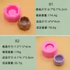 4 Vasos de Flor Carnudos Dobra Molde de Bolo de Açúcar Argila DIY Base Redonda Geométrica para Vela Molde de Silicone Líquido