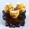Cesto de Peixe, Pote de Comida para Pássaros, Tigela para Pássaros, Copo para Pássaros, Tigela de Porcelana, Acessórios para Gaiola de Pássaros, Pote de Comida para Pássaros, Cesto de Peixe para Pássaros Pintado em Jingdezhen, Gaiola de Bambu para Pássaros