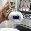 Lindo Bolita de Pelo de Gatito de Piel de Conejo Rex Colgante para Llavero de Coche Ins Celebridad de Cyber Peluche Colgante para Mochila Escolar Regalo