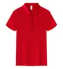 Camisa polo de cor sólida, manga curta, produto principal, versátil, confortável, estilosa, unissex, com logo estampado e bordado workwear
