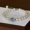 Pulsera de Perlas de Imitación Barrocas para Mujer Estilo Coreano Pulsera Estilo Ins Diseño de Moda Pulsera Estilo Vintage Irregular Deslizante