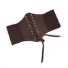 Faja Decorativa para Mujer Estilo Coreano Cintura Moldeadora Abrigo Cortavientos Suéter con Cinturón Ancho y Cinturilla de Falda