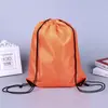 Bolsa de Poliéster 210D con Cordón en Stock Bolsa para Evento de Maratón Deportes al Aire Libre Baloncesto Mochila de Nylon con Cordón Hecha a Medida